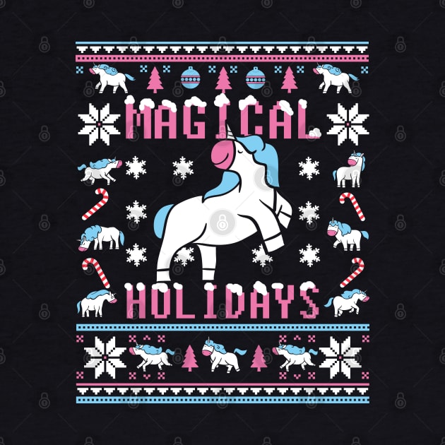 Funny Unicorn Lover Ugly Christmas Sweater by KsuAnn